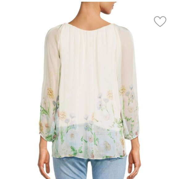 Le Marais floral silk Top. - Picture 2 of 6